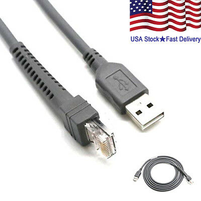 Usb Cable 6 Feet For Symbol Barcode Scanner Cba-u01-s07zar